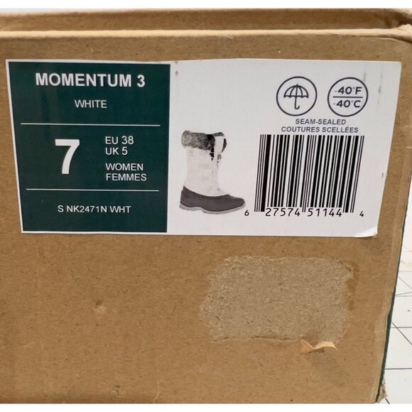 Kamik Women's Momentum 3 Waterproof Winter Boot White Size 7 New~~~ - Picture 9 of 9
